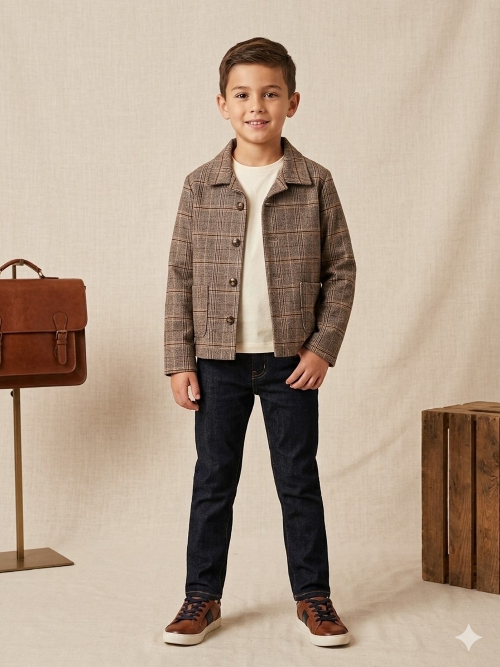 😍Blumint Boys Plaid Jacket Size 8 NWT